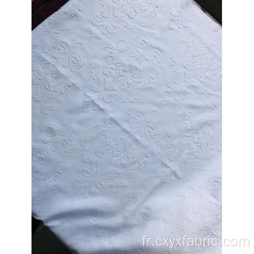 Polyester 3D gaufré pour drap de lit